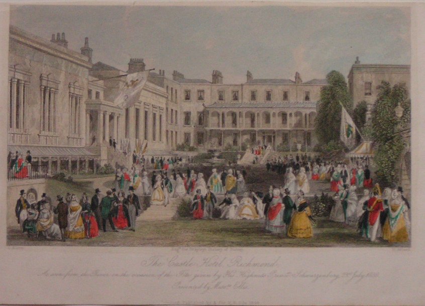 Print - The Castle Hotel, Richmond etc - Allard